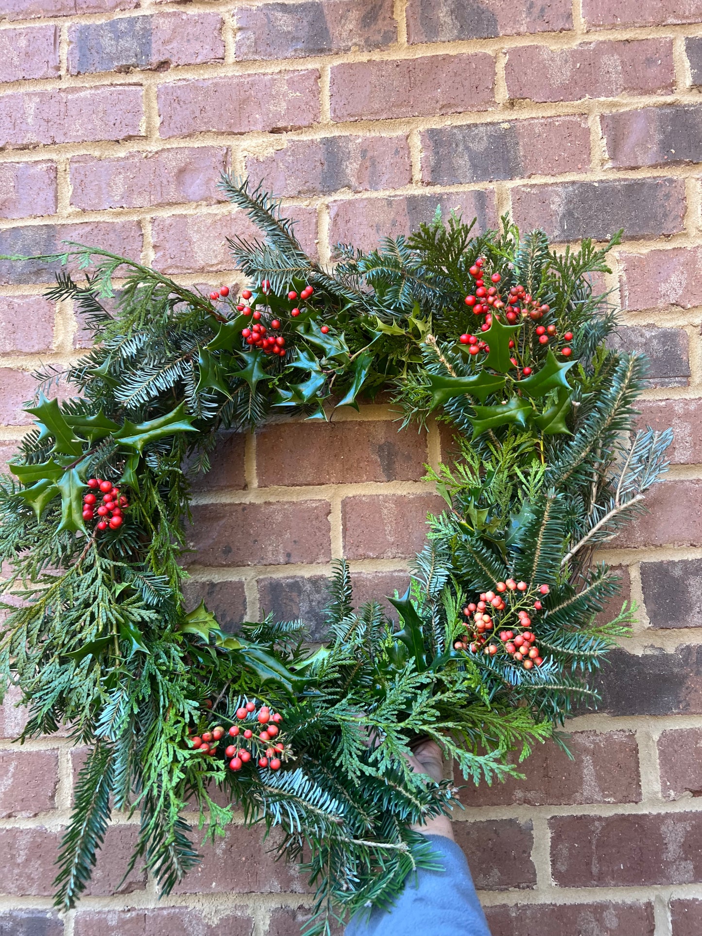 Fresh Handmade Evergreen Holiday Wreaths